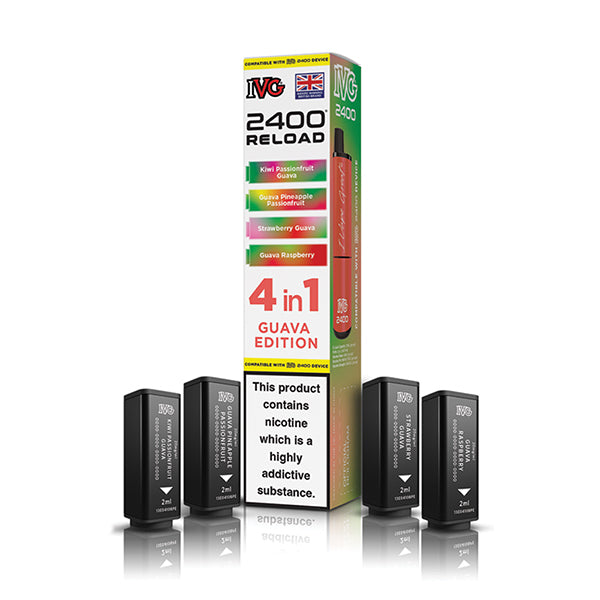 IVG 2400 Reload 4-in-1 Multi Flavour Edition Prefilled Vape Pods