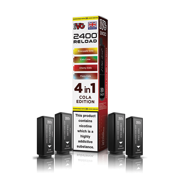 IVG 2400 Reload 4-in-1 Multi Flavour Edition Prefilled Vape Pods