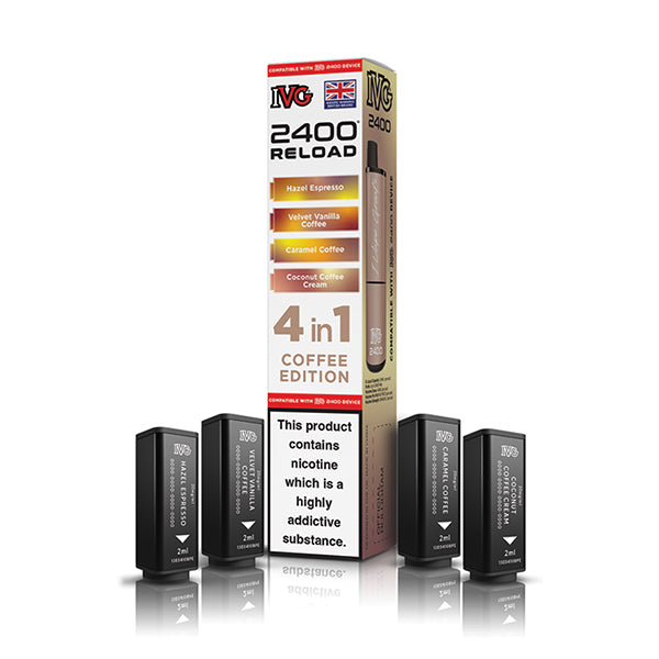IVG 2400 Reload 4-in-1 Multi Flavour Edition Prefilled Vape Pods