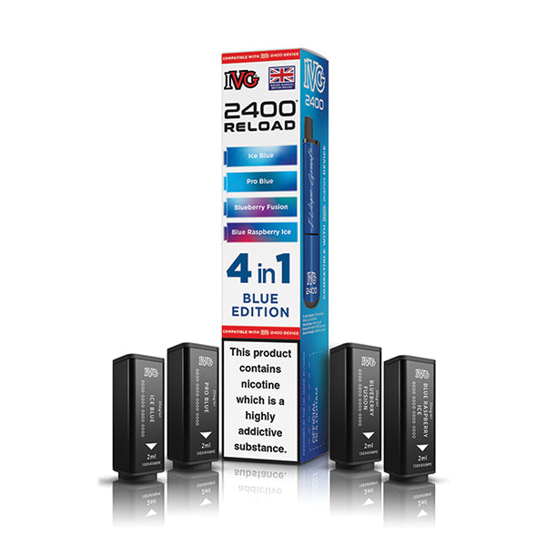 IVG 2400 Reload 4-in-1 Multi Flavour Edition Prefilled Vape Pods