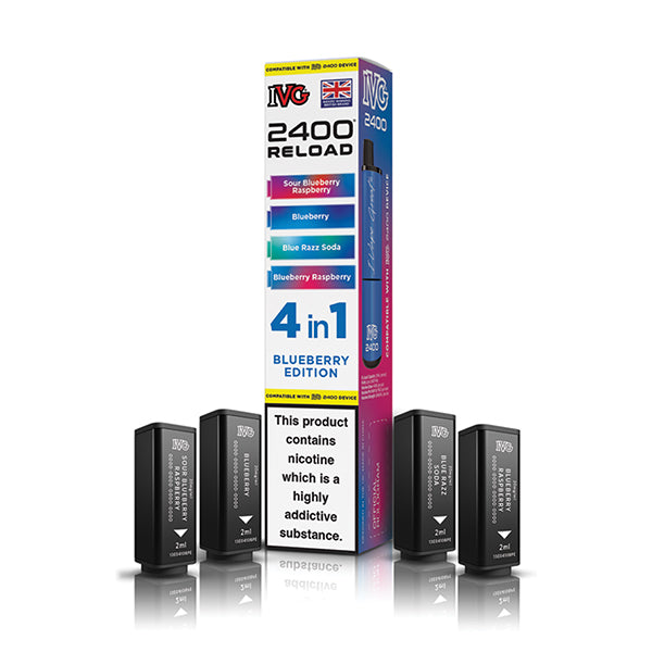IVG 2400 Reload 4-in-1 Multi Flavour Edition Prefilled Vape Pods