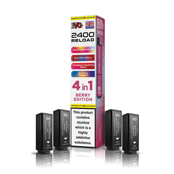 IVG 2400 Reload 4-in-1 Multi Flavour Edition Prefilled Vape Pods