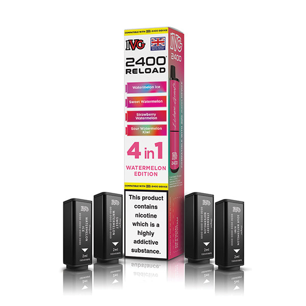 IVG 2400 Reload 4-in-1 Multi Flavour Edition Prefilled Vape Pods