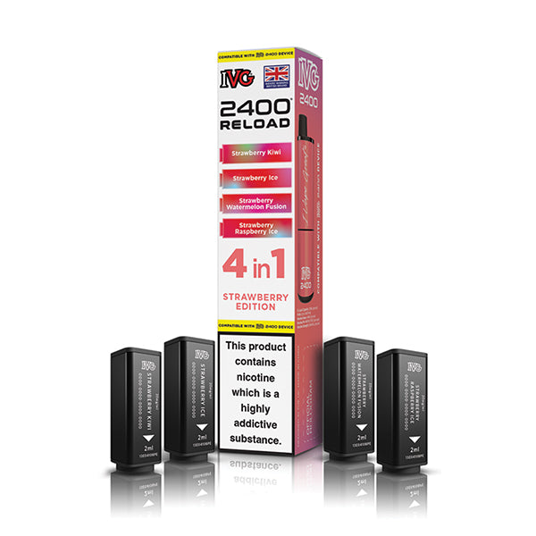 IVG 2400 Reload 4-in-1 Multi Flavour Edition Prefilled Vape Pods