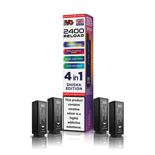 IVG 2400 Reload 4-in-1 Multi Flavour Edition Prefilled Vape Pods
