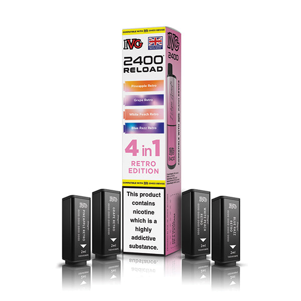 IVG 2400 Reload 4-in-1 Multi Flavour Edition Prefilled Vape Pods