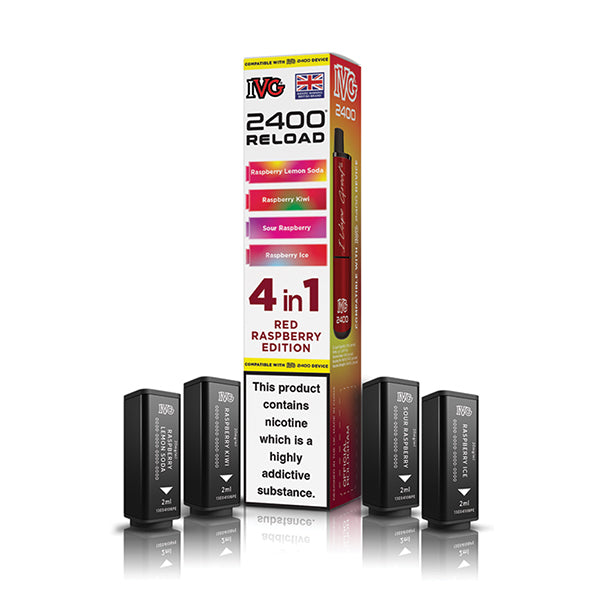 IVG 2400 Reload 4-in-1 Multi Flavour Edition Prefilled Vape Pods