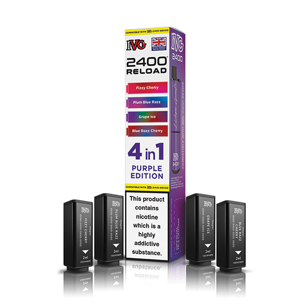 IVG 2400 Reload 4-in-1 Multi Flavour Edition Prefilled Vape Pods