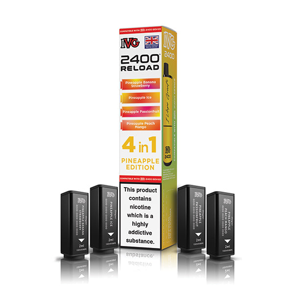 IVG 2400 Reload 4-in-1 Multi Flavour Edition Prefilled Vape Pods