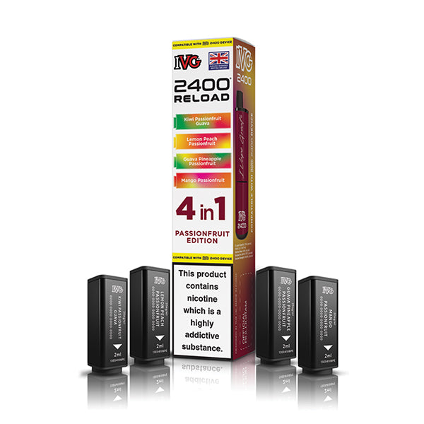 IVG 2400 Reload 4-in-1 Multi Flavour Edition Prefilled Vape Pods