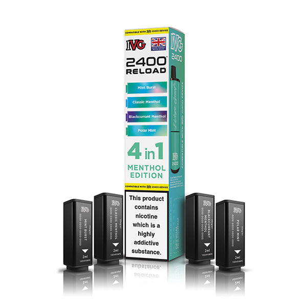 IVG 2400 Reload 4-in-1 Multi Flavour Edition Prefilled Vape Pods