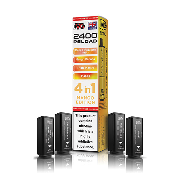 IVG 2400 Reload 4-in-1 Multi Flavour Edition Prefilled Vape Pods