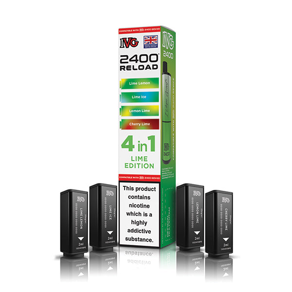 IVG 2400 Reload 4-in-1 Multi Flavour Edition Prefilled Vape Pods