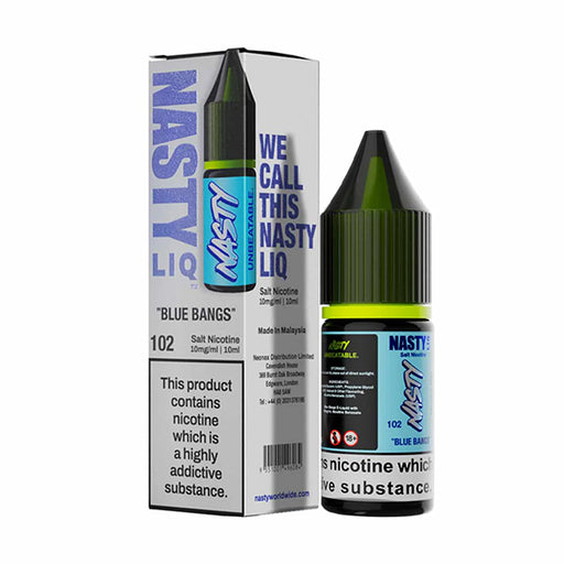 Blue Bangs By Nastyliq 10ml Nic Salt