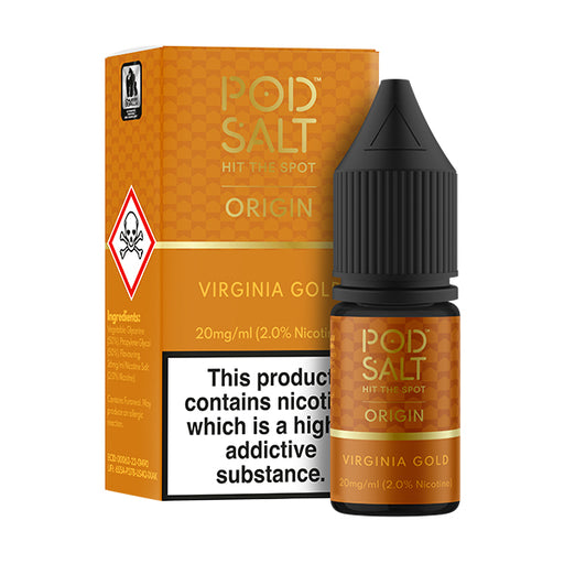 Pod Salt Origin Virginia Gold 10ml Nic Salt 11mg