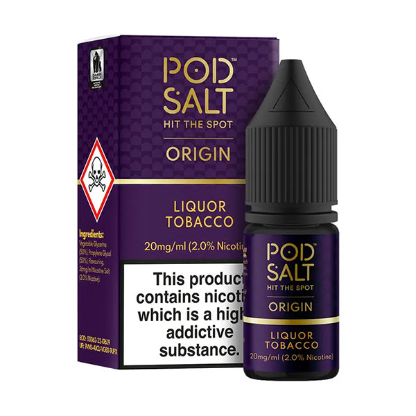 Pod Salt Origin Liquor Tobacco 10ml Nic Salt 11mg