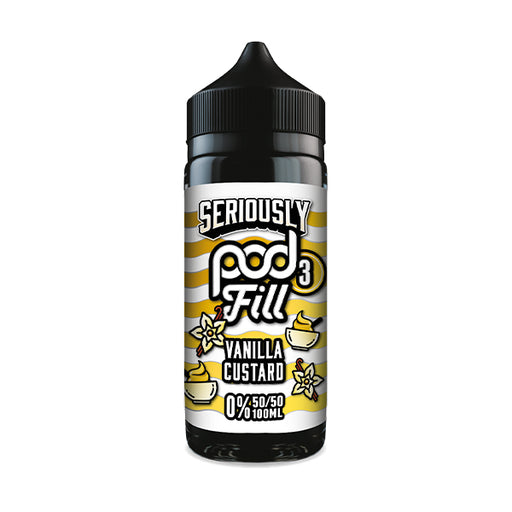 Vanilla Custard 100ml by Seriously Pod Fill 3 Shortfill E-Liquid