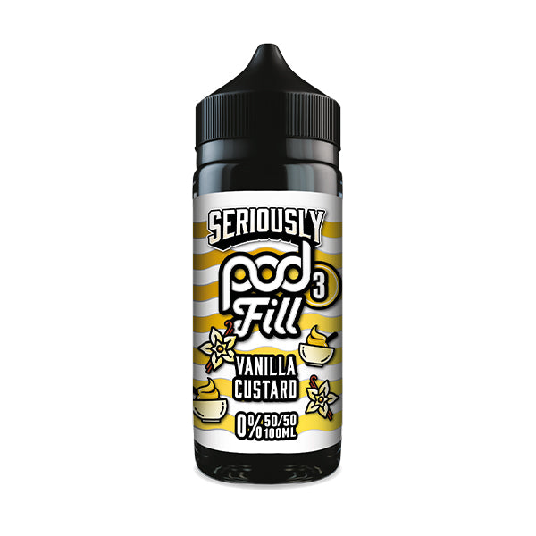 Vanilla Custard 100ml by Seriously Pod Fill 3 Shortfill E-Liquid