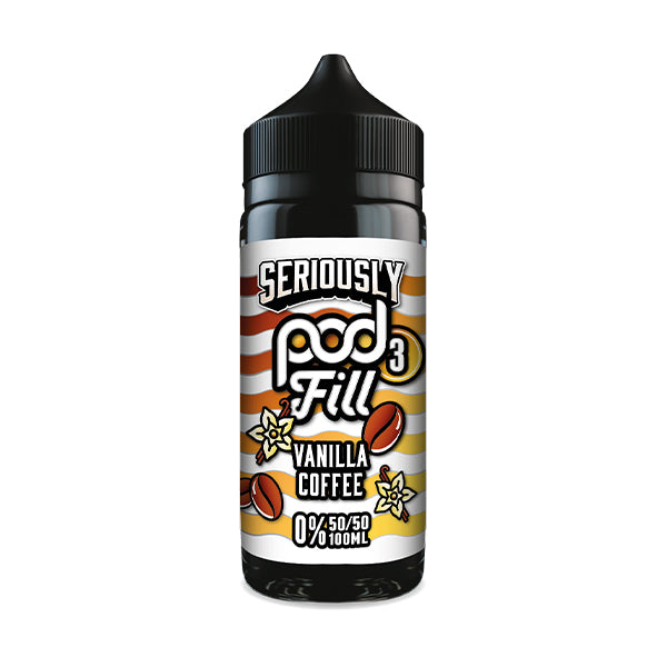 Vanilla Coffee by Seriously Pod Fill 3 100ml Shortfill E-Liquid